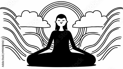 Meditation Figure – Inner Peace Symbol