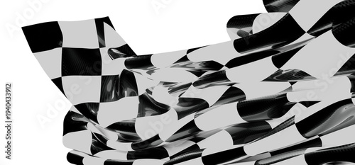 Dynamic abstract checkered ...