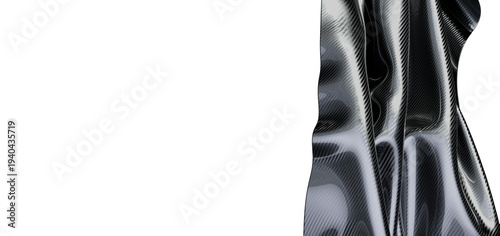 Abstract silver and black f...