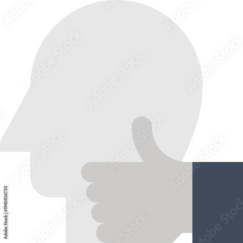 Modern good job flat line vector illustration icon design concept. Icon for mobile and web graphics. Flat symbol, logo creative concept. Simple and clean flat pictogram