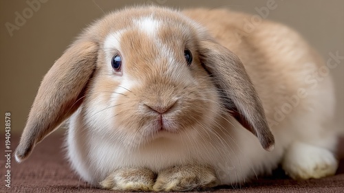 Wallpaper Mural Adorable Tan Lop Eared Bunny Rabbit Portrait with Expressive Eyes and Soft Fur Torontodigital.ca