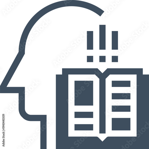 Modern memorization flat line vector illustration icon design concept. Icon for mobile and web graphics. Flat symbol, logo creative concept. Simple and clean flat pictogram