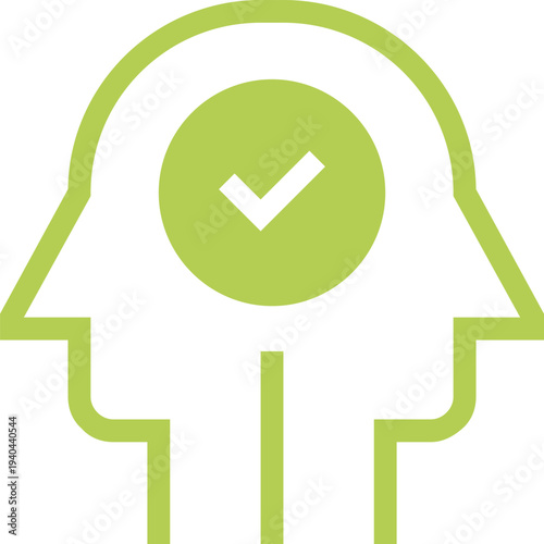 Modern employee selection flat line vector illustration icon design concept. Icon for mobile and web graphics. Flat symbol, logo creative concept. Simple and clean flat pictogram