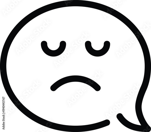 Modern speech bubbles flat line vector illustration icon design concept.