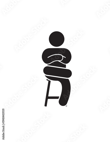 illustration of a man with zen stones