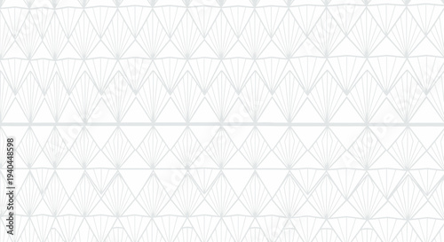 Geometric pattern with diamond shapes in gray on white background vector illustration