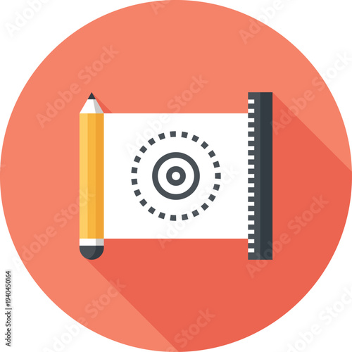 prototyping flat web icon concept