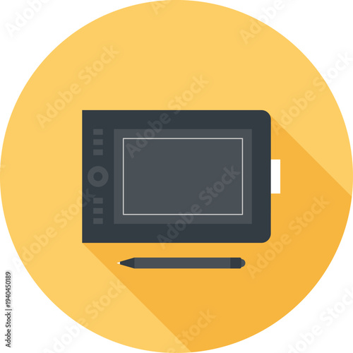 digital artwork flat web icon concept