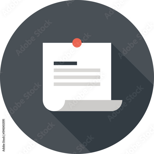 to do list flat web icon concept