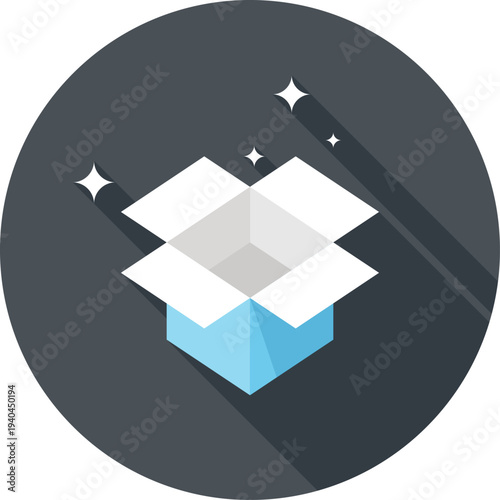 new release flat web icon concept