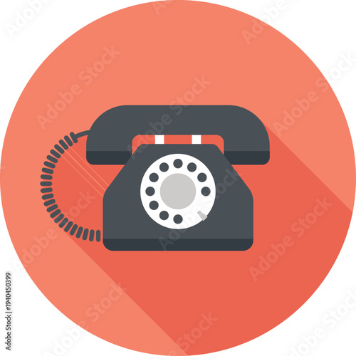 customer service flat web icon concept