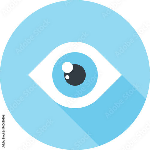 watcher flat web icon concept