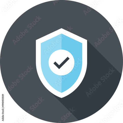 reliability flat web icon concept