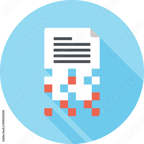 encryption flat web icon concept