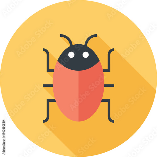 antivirus flat web icon concept