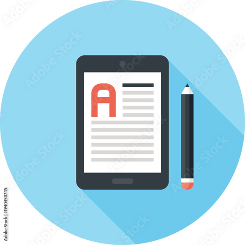 e-books flat web icon concept