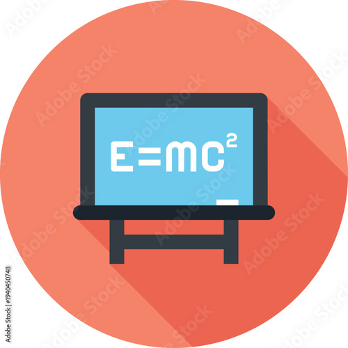 study flat web icon concept