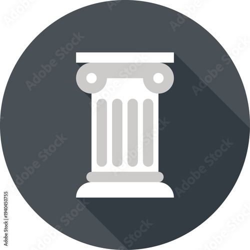 history flat web icon concept