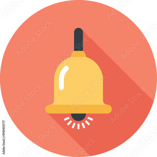 bell flat web icon concept