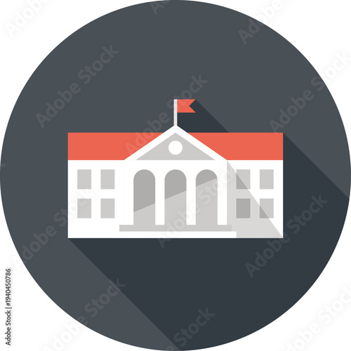 university flat web icon concept