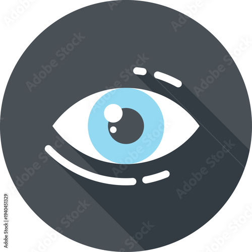 review flat web icon concept