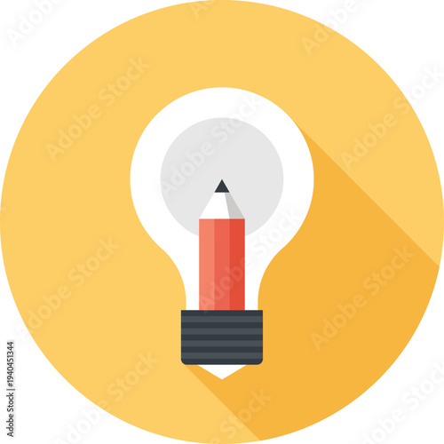 creative idea flat web icon concept