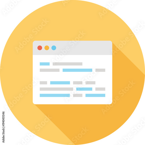 web development flat web icon concept