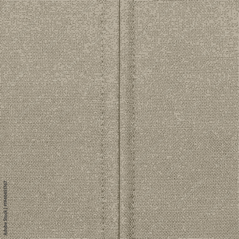 Fototapeta premium Gray Fabric Texture with Stitch Line