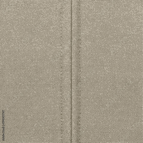 Gray Fabric Texture with Stitch Line