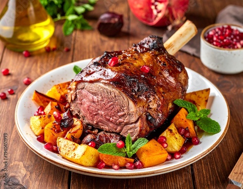 Gourmet Slow Roast Lamb Shoulder Rustic