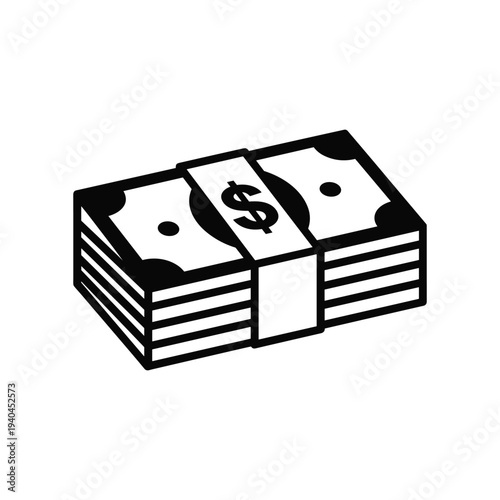 Stack of dollar bills