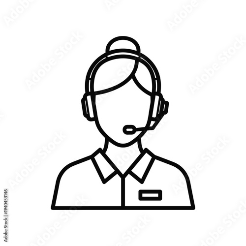 Customer service representative icon
