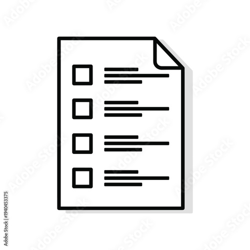 Checklist document icon