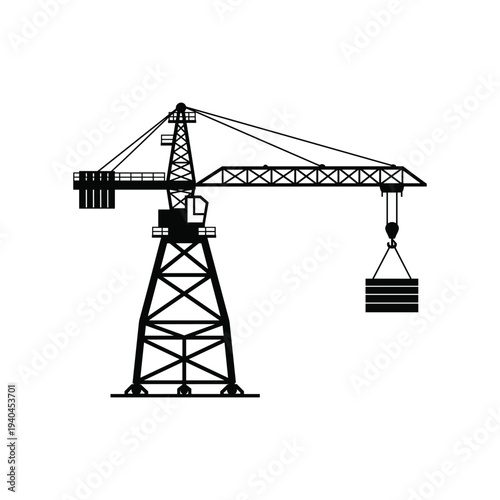 Crane lifting container