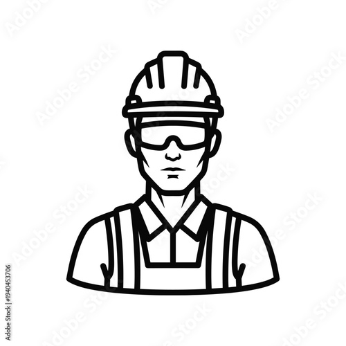 Construction worker icon