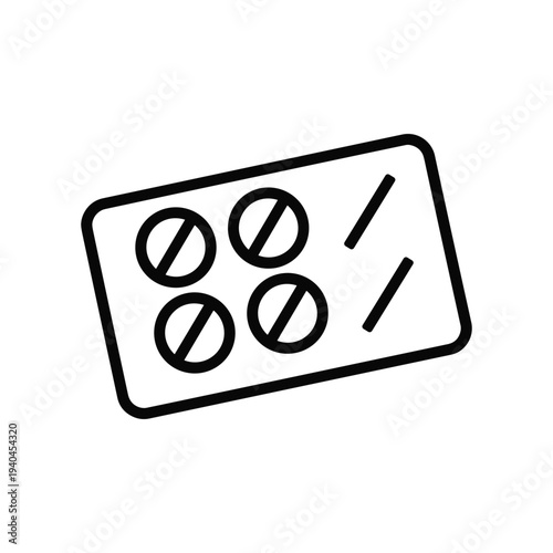 Blister pack with four pills