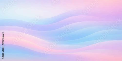 Abstract colorful background featuring smooth rainbow wave patterns and bright flowing lines in a vibrant motion blur vector illustration