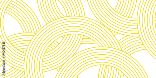 Pasta background, spaghetti abstract geometric pattern. Macaroni yellow poster. Wavy abstract pattern.vector eps10