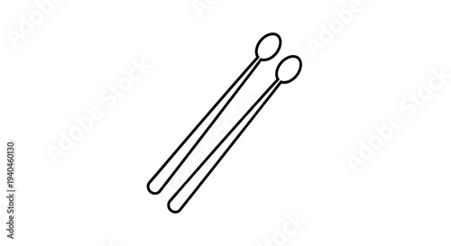 Tuning Forks Illustration Simple Design Element.