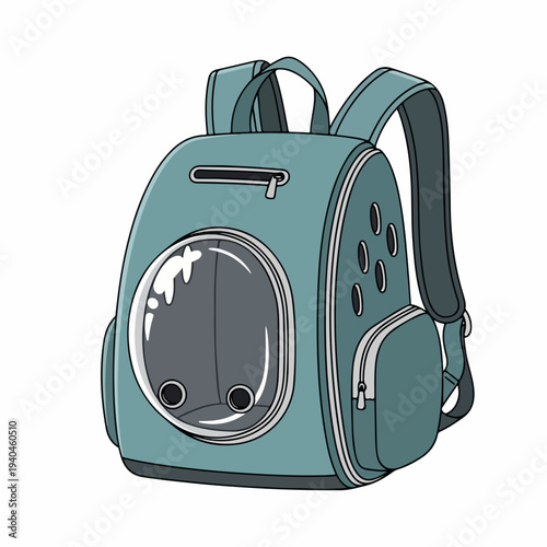 Stylish Pet Carrier Backpack with Transparent Front for Pet Travel, Adventure Outings, and Outdoor Activities, Ideal for Pet Owners and Animal Lovers