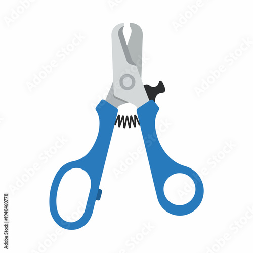 Dog Nail Clippers with Blue Handles for Pet Grooming, Animal Care, Safe Nail Trimming, Veterinary Equipment, and Pet Accessory Websites