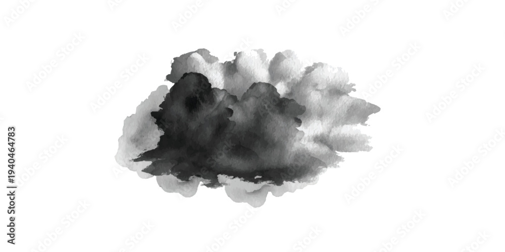Obraz premium Abstract Grunge Black Ink Brush Stroke Texture – Dirty Paint Splatter, Scratched Distressed Brushstroke Background Artistic Vector, Hand Drawn Ink Stroke Element for Creative Layout