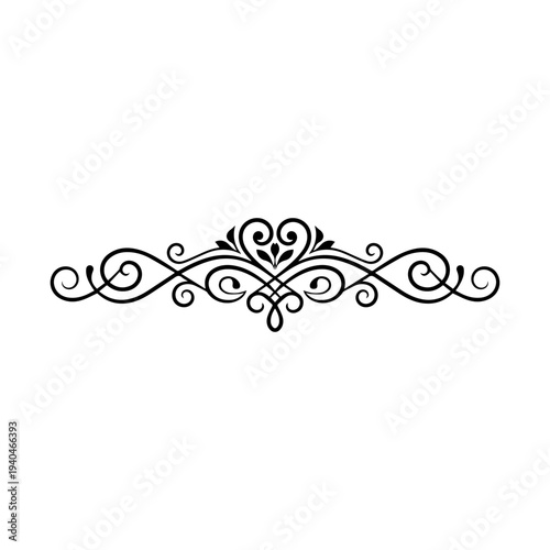 Wallpaper Mural decorative divider element. elegant divider line decorative. Torontodigital.ca