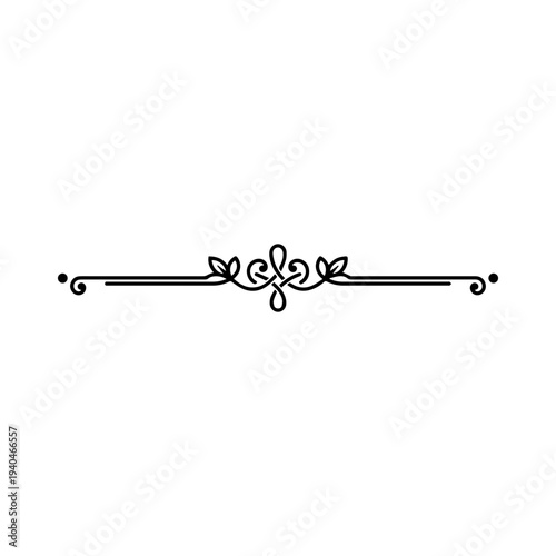 Wallpaper Mural decorative divider element. elegant divider line decorative. Torontodigital.ca