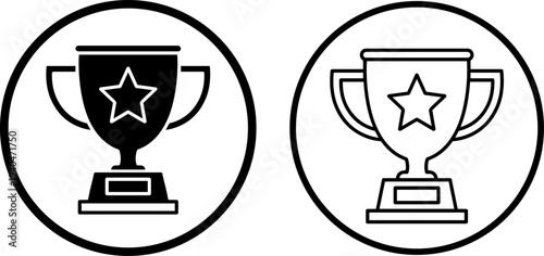 Trophy icons for awards and recognition