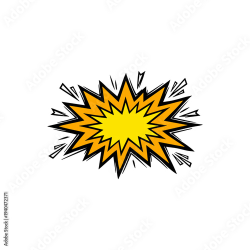 Wallpaper Mural retro comic speech bubble element. Torontodigital.ca