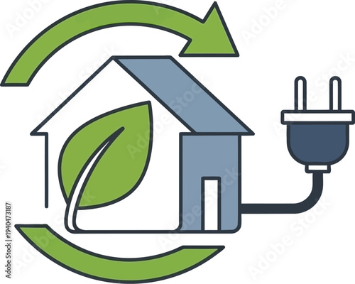 green house with arrows