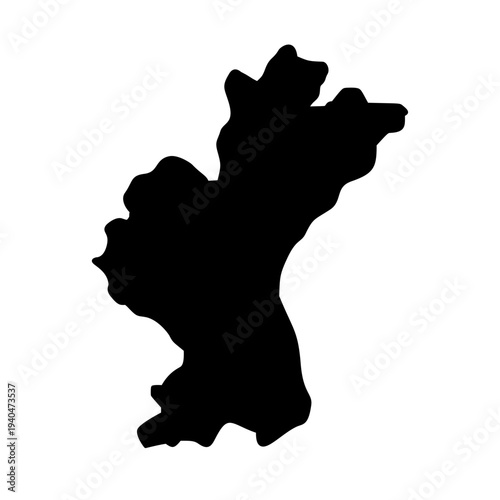 Aarhus Denmark map silhouette vector illustration