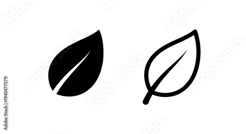 Leaf icon: green symbol for nature and ecology