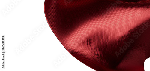 Textured red fabric backgro...
